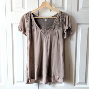 Kimchi Blue Urban Outfitters boho cutout top M